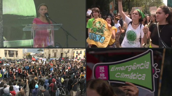 Jóvenes De América Se Unen A Huelga Global Contra El Cambio Climático