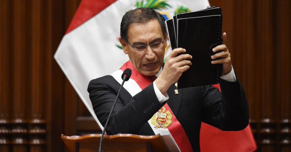 Vizcarra Anuncia Disolución Del Congreso De Perú