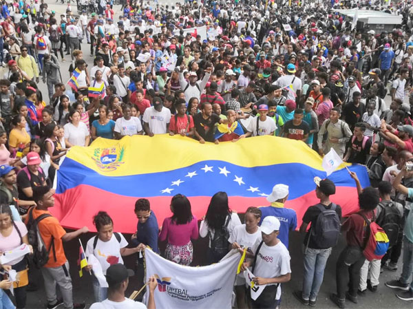 AsÃ­ Se DesarrollÃ³ La Marcha Internacional De Los Estudiantes En Caracas
